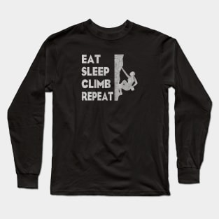 Climber - Eat Sleep Climb Repeat Long Sleeve T-Shirt